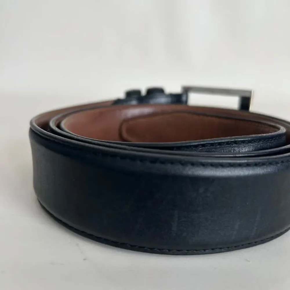 Allen Edmonds Mens Dress Belt Size 40 Black Leather Handcrafted Made in USA 3950